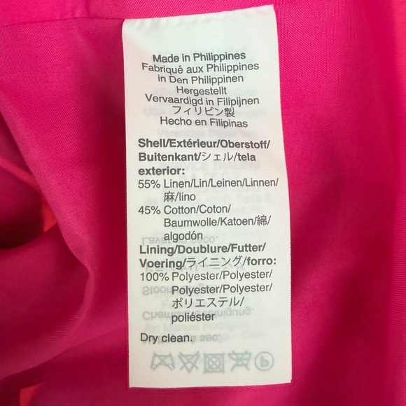 J. Crew Factory Pink Linen Blazer - Size 10 - Picture 3 of 11